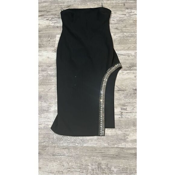 Cinq a Sept Sammy Strapless Rhinestone Midi Dress Size 12 - Picture 9 of 12